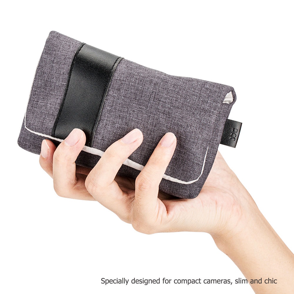 JJC กระเป๋ากล้องคอมแพคกล้องดิจิตอลกระเป๋าเดินทางสำหรับ Sony ZV-1, RX100 VA VII VI V IV III II, Ricoh GR3 GR IIIx III II, Canon G7X & Mark III II, Olympus TG-1/2/3/4/5
