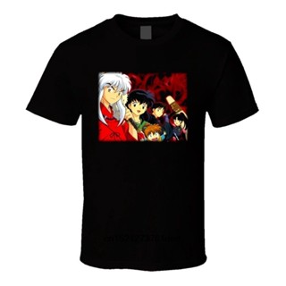 CK4J 【In stock】Funny Men t shirt white t-shirt tshirts Black tee Details about   Inuyasha Group Anime T Shirt_01