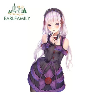 Earlfamily สติกเกอร์ ลาย Re Zero Lovely Girl ขนาด 13 ซม. x 7 ซม. สําหรับติดตกแต่งรถยนต์