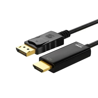 ใหม่ล่าสุด! ของแท้! มีรับประกัน! 4K*2K Display Port DP Male to HDMI Male Converter for HDTV 1.8M 3M Black