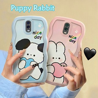 Wavy Edge Couple Casing Redmi Note 12 4G 5G 11S 11 10s 10 Pro 9 8 12C A1 10C 10A 9C 9S 9A 6A 5A POCO X4 X5 M3 X3 M4 Pro 4G F5 5G NFC K40S Cute Cartoon BFF Puppy Rabbit Fine Hole Airbag Shockproof Soft Phone Case Cover BW 36