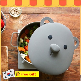 【DailyLike】ฝาหม้อซิลิโคน 1ea / Bear Lid / Shipping In Korea