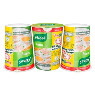 คนอร์โจ๊กบิ๊กคัพหมู50G 3KNORR  แพ็คJOK BIG CUPPORK50GPACK3