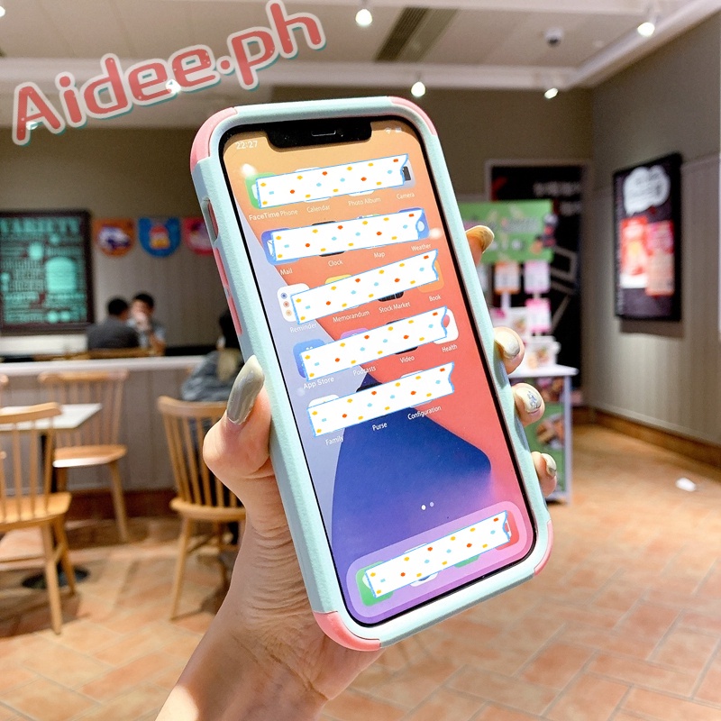 Commuter 3 IN 1 เกราะสําหรับ iPhone 16 15 PRO MAX PROMAX PLUS 13 12 11 สแตนเลสหนากันกระแทกกลับกรณีป้องกันหน้าจอ