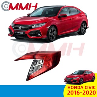 ไฟท้าย ไฟเบรก ไฟสัญญาณเตือน สําหรับ Honda Civic FC Sedan 16 17 18 19 20 เสื้อ​ไฟท้าย ไฟท้าย​แต่ง ไฟท้ายไฟเบรค​ ไฟเลี้ยว Taillamp Taillight ไฟท้าย​ พร้อมทับทิม ไฟท้ายกันชนหลังสําหรับ​ ทับทิมในฝาท้ายไฟท้าย