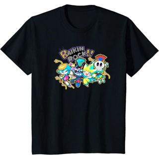 Japanese Classic Animation Anpanman Pattern Print Mens Pure Cotton Round Neck Short Sleeve T-Shirt_02