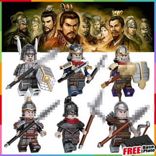 [ใหม่] Minifigures Three Kingdoms Heros Assault Battalion Tiger Knight Red Hare Mini Figures ของเล่นเด็กวันเกิดของขวัญ