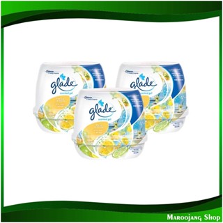 เจลปรับอากาศ กลิ่นมะนาว Air Freshener Gel Lemon Scent 180 กรัม (แพ็ค3ชิ้น) เกลด Glade เจลหอม ปรับอากาศ