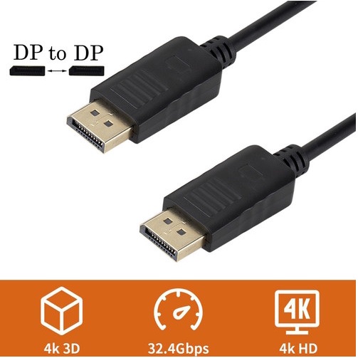 SKU-1137 1.8M PORT TO DISPLAYPORT DISPLAY CABLE / DP TO DP CABLE