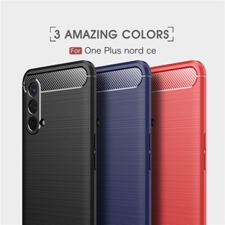 เคสซิลิโคนนิ่ม คาร์บอนไฟเบอร์ กันกระแทก สําหรับ OnePlus 9 Pro 9R 8 Pro 8T Nord Ce 5G Nord N10 N100