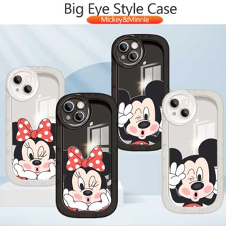 เคสโทรศัพท์มือถือแบบใส ลายมิกกี้ มินนี่เมาส์ ตาโต สีดํา สําหรับ Redmi 9A NOTE10 PRO-5G K40 K40 PRO K40S K50 K50Pro POCO M3PRO F3 F4 M4Pro X4 GT + DCK