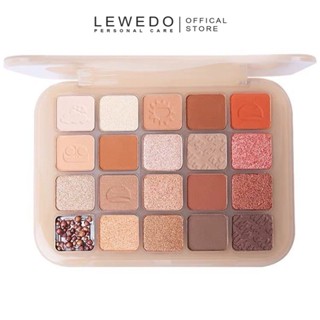 Lewedo พาเลทอายแชโดว์ เนื้อแมตต์ ธรรมชาติ ทนทาน 20 สี