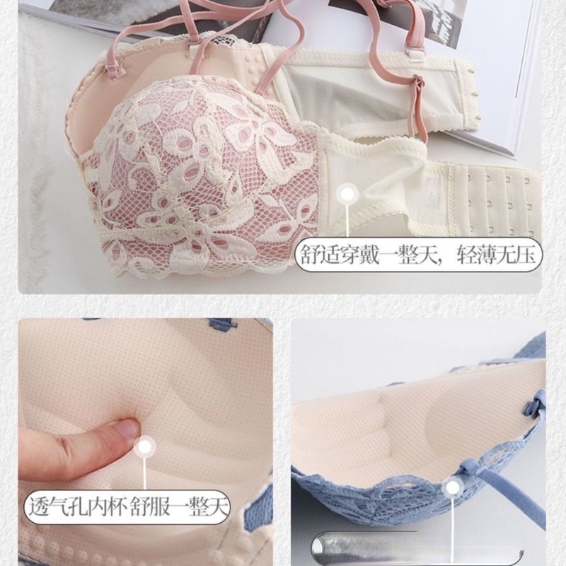 ✨w&c bras✨บราเสริมฟองน้ำ บราดันทรง บราเซ็กซี่ บราลูกไม้ บราไม่มีห่วงเหล็กTH20011 ราคา ถูกที่สุด ดีลบีเคเค แกลเลอรีภาพที่ 9
