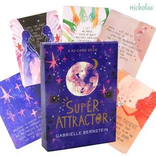 Nickolas Super Attractor Miracles ไพ่ทาโรต์ ไร้ขีดจํากัด 52 ใบ