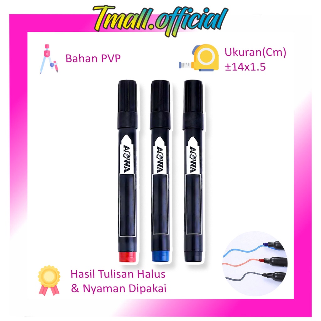 เมอร์อาห์ ❄ TMALL TMALL TMALL TMALL ❄ เครื่องหมายถาวรสีดําสีฟ้าสีแดงเครื่องหมายเครื่องหมายถาวรเครื่อ