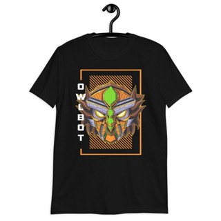 Colorful Cartoon Owl Bot Robot Cyberpunk TShirt_12