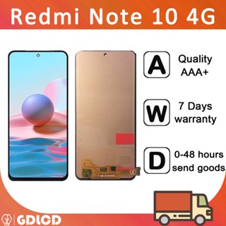 อะไหล่หน้าจอสัมผัสดิจิทัล LCD แบบเปลี่ยน สําหรับ Redmi Note 10 4G