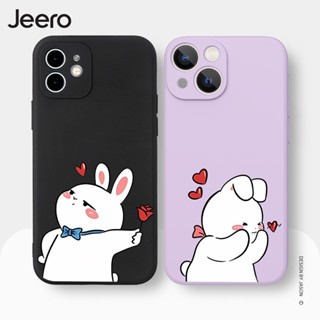 Jeero เคสคู่ เคสไอโฟน คู่รัก กันกระแทกซิลิโคนนุ่มการ์ตูนน่ารักตลก เคสโทรศัพท์ Compatible for iPhone 15 14 13 12 11 Pro Max SE 2020 X XR XS 8 7 6 6S Plus พลัส HFE1845