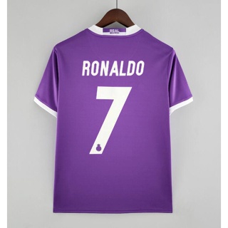 เสื้อกีฬาฟุตบอล Real Madrid 16-17 7# RONALDO 9 BENZEMA คุณภาพสูง