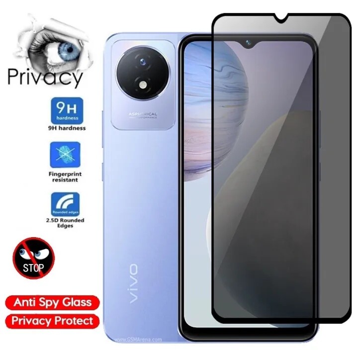 ฟิล์มกระจกนิรภัย Vivo Y02 ฟิล์มกันเสือก ฟิล์มกันกระแทก VIVO Y02 ฟิล์มกระจกกันรอย ส่งจากไทย ฟิล์มกันแ