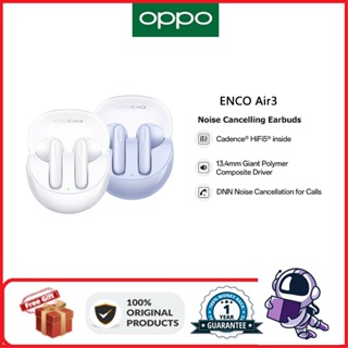 Oppo Enco AIR 3 หูฟังอินเอียร์ไร้สาย บลูทูธ 5.3 IP54 กันน้ํา ตัดเสียงรบกวน สเตอริโอ