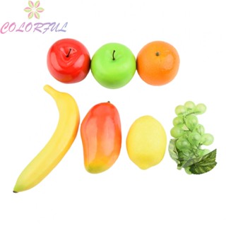 【COLORFUL】7X Artificial Fruit Mandarine Lifelike Fake Home-Party Wedding Bar Kitchen DIY