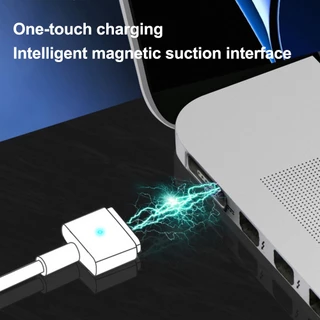Fonken อะแดปเตอร์สายชาร์จ USB -C ตัวเมีย เป็น Mag-saf2 สําหรับ Mc-book Pro Air 100W 1.8 ม.