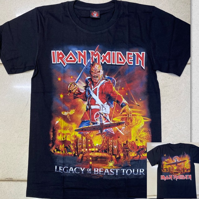 Rock Band Iron Maiden Black Shirt