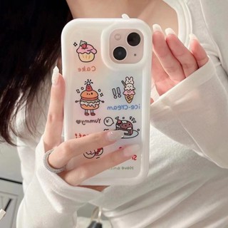 เคสโทรศัพท์มือถือ ลายการ์ตูน สีขาว สําหรับ iPhone 11 12 12pro 12promax 13 13promax 14 14pro 14promax