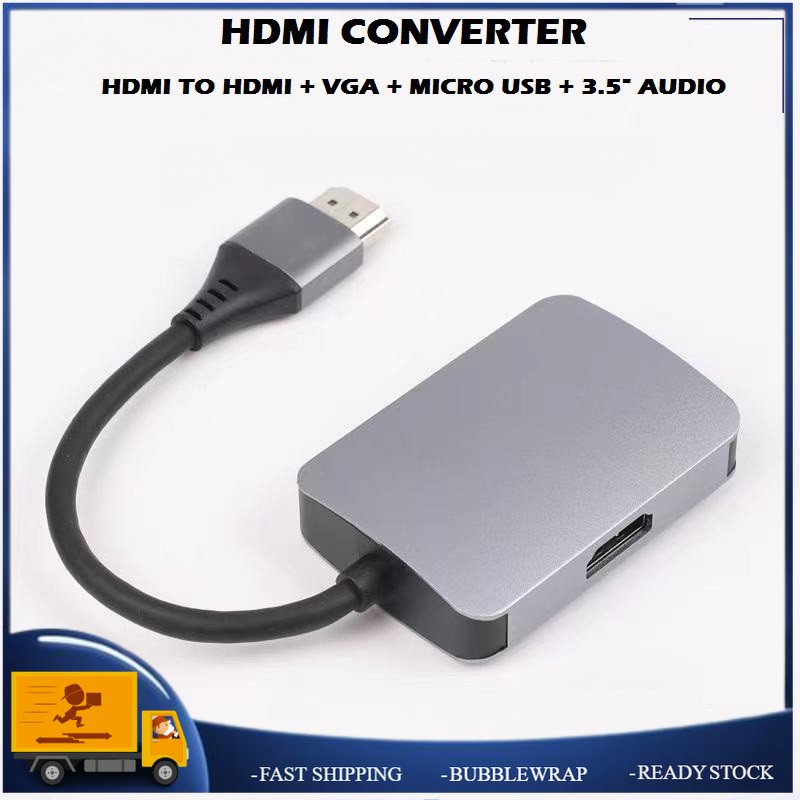 อะแดปเตอร์ HDTV เป็น VGA HDTV, HDTV Splitter 1 HDTV ใน VGA HDTV 2 Out Interface Display ในเวลาเดียวก