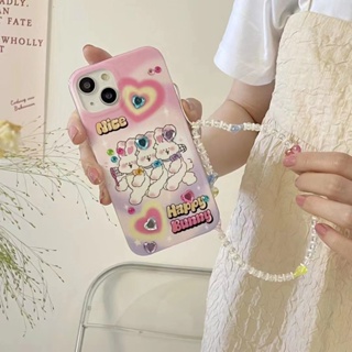 เคสโทรศัพท์มือถือแบบแข็ง ลายน่ารัก สีชมพู สําหรับ iPhone 11 12 12pro 12promax 13 13pro 13promax 14 14pro 14promax