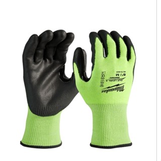 Milwaukee ถุงมือกันบาดสะท้อนแสง CUT LEVEL 3 HI-VIS-L รุ่น 48-73-8932 แท้