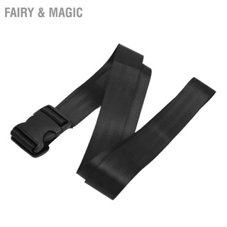  Fairy &amp; Magic เข็มขัดนิรภัยสำหรับรถเข็นวีลแชร์แบบหนาปรับระดับได้ สายรัดนิรภัยสำหรับรถเข็นวีลแชร์สำหรับผู้พิการสูงอายุ