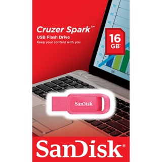 COINSคืน15%⚡FB9JMZV6⚡ SANDISK CRUZER SPARK USB แฟลชไดร์ฟ 16GB, USB2.0 FLASH DRIVE