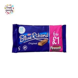 [Best Before 30-Nov-2023]Nestle Blue Riband Crisp Wafer Biscuits Covered in Milk Chocolate Original 6 Pack 108g เนสท์เล่