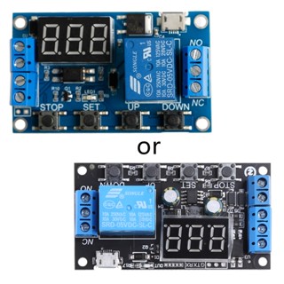 Rr โมดูลรีเลย์สวิตช์ทริกเกอร์ 6-30V ปรับได้ สําหรับวงจรตั้งเวลาหน่วงเวลา