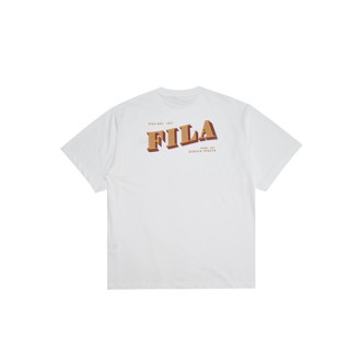 Fila ใหม่ เสื้อยืดแขนสั้น ผ้าฝ้าย ทรงหลวม เทรนด์ฤดูใบไม้ผลิ และฤดูร้อน สําหรับผู้ชาย และผู้หญิงS-5XL Street Style