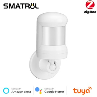 Samtrul Tuya Zigbee 3.0 Pir ระบบเตือนตรวจจับการเคลื่อนไหวแบบไร้สายสําหรับ Alexa Google Google