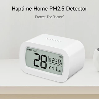 MiLife Home PM2.5 เครื่องตรวจจับจอแสดงผล HD พร้อมอุณหภูมิและความชื้นจอภาพคุณภาพอากาศ เครื่องวัดคุณภาพอากาศ เครื่องวัดฝุ่น ตรวจอากาศ