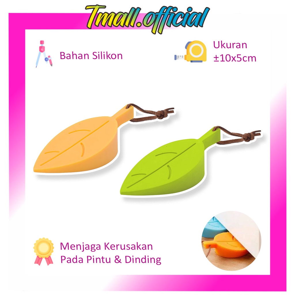 TMALL กันชนประตูรูปใบไม้ R644