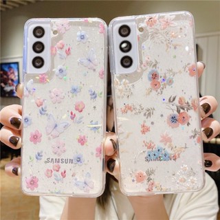 🌈Ready Stock 🏆 Compatible For iPhone 14 13 12 11 Pro Max 7 8 Plus XR XS Max SE 2020 Flower Creative Phone Case Fashion Transparent Soft Shell Protection Anti-fall Back Cover