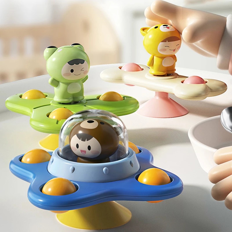 Educational Toys 31 บาท ของเล่นสปินเนอร์ แบบปุ่มดูดสุญญากาศ ช่วยบรรเทาความเครียด เพื่อการศึกษา สําหรับเด็ก Mom & Baby