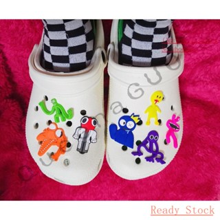 Rainbow friends&amp;CROCS Jibbitz set（ไม่รวมรองเท้า） สติกเกอร์หัวเข็มขัด สําหรับตกแต่งรองเท้า crocs diy