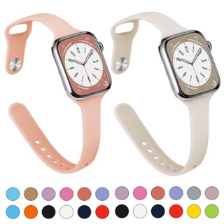 สายนาฬิกาข้อมือซิลิโคน สําหรับ fori watch band 44 มม. 40 มม. 38 มม. 42 มม. ultra 49 มม. correa iWatch series 6 se 5 4 3 7 8 45 มม. 41 มม.