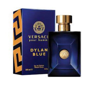 100% Original VERSACE POUR HOMME DYLAN BLUE EAU DE TOILETTE 100 ML / 3.4 FL OZ  น้ำหอมผู้ชาย กลิ่นสะอาดติดทนนาน