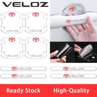 สติกเกอร์ใส ป้องกันรอยขีดข่วน สําหรับติดมือจับประตูด้านในรถยนต์ Toyota Veloz GR