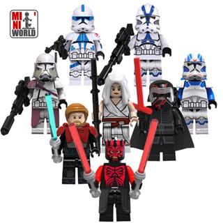 ของเล่นฟิกเกอร์ Star Wars Rey Kylo Ren Darth Maul Obi-Wan Bacara 501 Jet Trooper ขนาดเล็ก ของขวัญวันเกิด