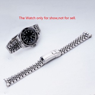 สายนาฬิกาข้อมือเหล็ก สีเงิน ขนาด 20 มม. แบบเปลี่ยน สําหรับ Rolex GMT daytona Subamriner