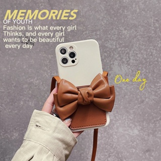 Fashion Bow Card Bag Case for Samsung A14 A13 A23 A33 A53 A73 A71 A51 A04 A01 A02 A03 A02s A03s A31 A12 A22 A32 A52 A52S A72 M13 M23 M33 M53 A70 A50 A20 J7 J6 A7 Prime Phone Cover