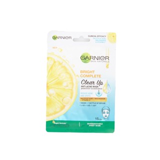 MASK การ์นิเย่แอนตี้แอคเน่มาส์กผลิตภัณฑ์ดูแลผิวหน้าGARNIER ACNE ANTI